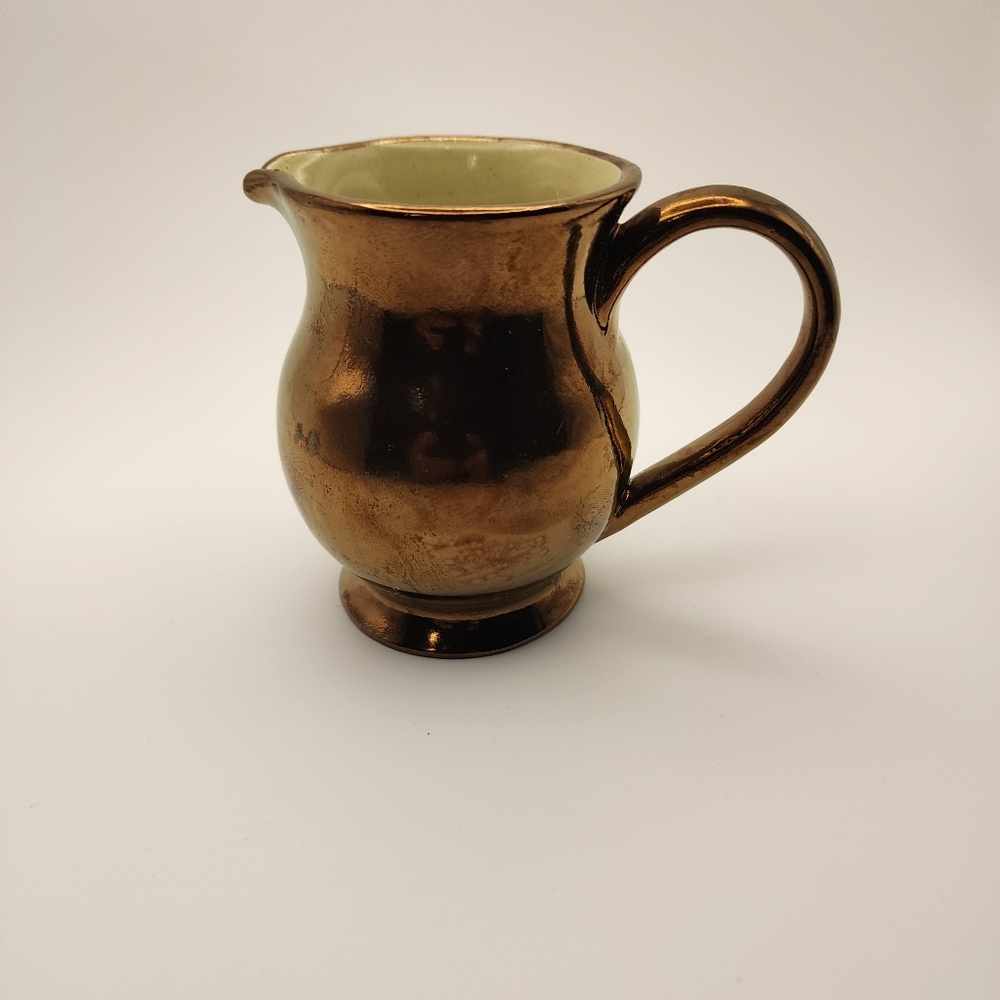 Vintage Welsh Copper Lusterware Creamer